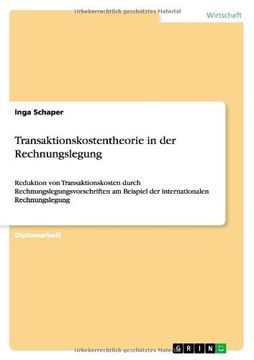 portada Transaktionskostentheorie in der Rechnungslegung (German Edition)