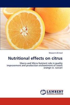 portada nutritional effects on citrus (en Inglés)