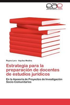 portada estrategia para la preparaci n de docentes de estudios jur dicos (in English)