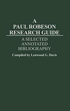 portada A Paul Robeson Research Guide: A Selected, Annotated Bibliography (in English)