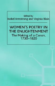 portada women's poetry in the enlightenment: the making of a canon, 1730-1820 (in English)