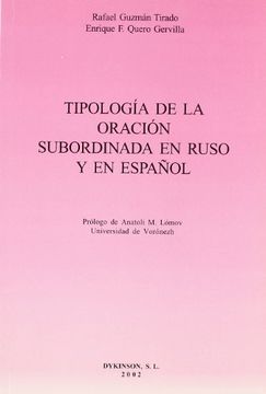 portada Tipologia de la oracion subordinada en ruso y en español