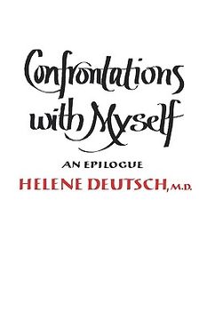 portada confrontations with myself: an epilogue (in English)