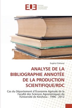 portada Analyse de la Bibliographie Annotée de la Production Scientifique/Rdc (en Francés)