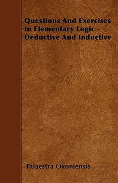 portada questions and exercises in elementary logic - deductive and inductive (in English)