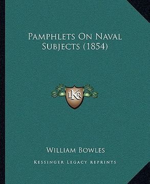 portada pamphlets on naval subjects (1854)