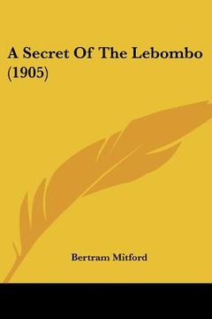 portada a secret of the lebombo (1905) (in English)