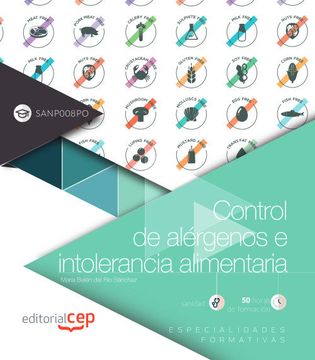 portada Control de Alérgenos e Intolerancia Alimentaria (Sanp008Po). Especialidades Formativas