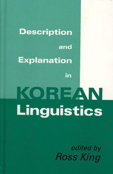 portada Description and Explanation in Korean Linguistics (en Inglés)