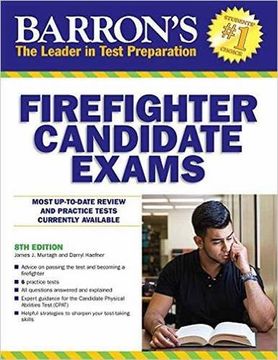 portada Barron's Firefighter Candidate Exams, 8th Edition (Barron's Firefighter Exams)