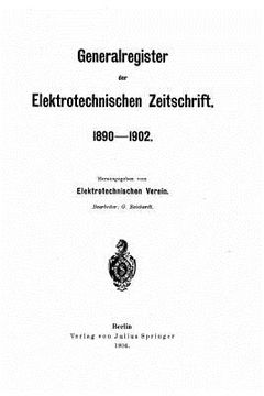 portada Generalregister der Elektrotechnischen Zeitschrift (en Inglés)