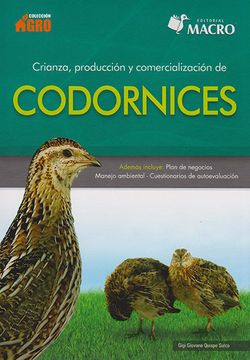 portada Crianza, Producción y Comercialización de Codornices (in Spanish)