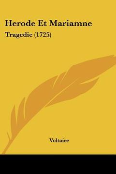 portada herode et mariamne: tragedie (1725) (en Inglés)