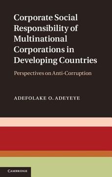 portada corporate social responsibility of multinational corporations in developing countries