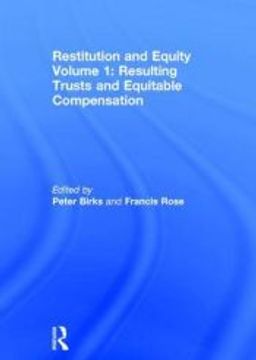 portada Restitution and Equity Volume 1: Resulting Trusts and Equitable Compensation: Resulting Trusts and Equitable Compensation: (en Inglés)