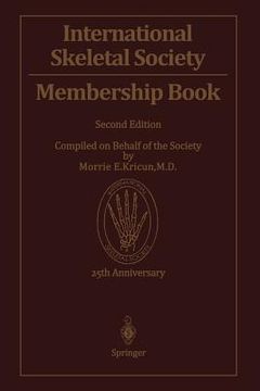 portada international skeletal society membership book (en Inglés)
