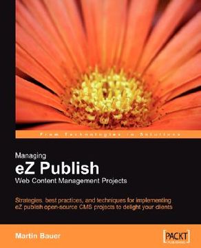 portada managing ez publish web content management projects (en Inglés)