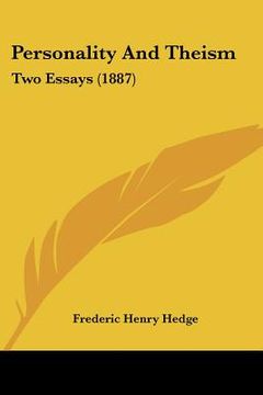 portada personality and theism: two essays (1887) (en Inglés)