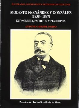 portada modesto fernandez y gonzalez 1838-1897 economista, escritor y periodista