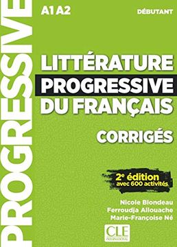 portada Corriges Litterature Débutant Progressive 2ed nc (en Francés)