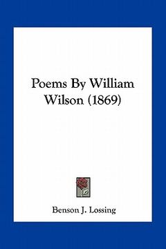 portada poems by william wilson (1869) (in English)