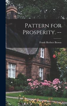 portada Pattern for Prosperity. -- (in English)