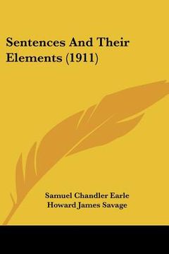 portada sentences and their elements (1911) (en Inglés)