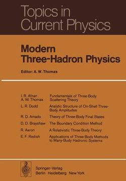 portada modern three-hadron physics (in English)