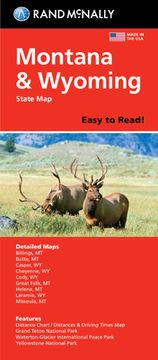 portada Rand McNally Easy to Read Folded Map: Montana/Wyoming State Map (in English)