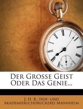portada Der Große Geist Oder Das Genie... (en Alemán)