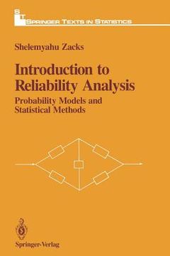 portada introduction to reliability analysis: probability models and statistical methods