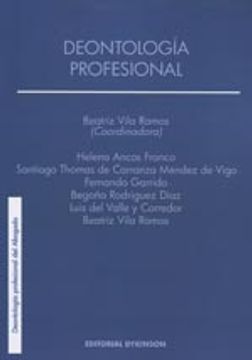 portada Deontología Profesional (Colección Deontología Profesional del Abogado)