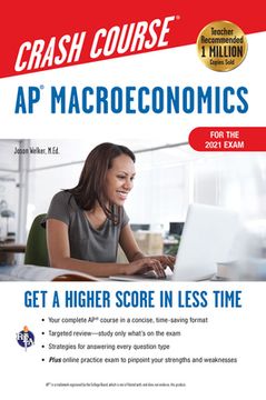 portada Ap(R) Macroeconomics Crash Course, for the new 2020 Exam, Book + Online: Get a Higher Score in Less Time (en Inglés)