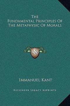 portada the fundamental principles of the metaphysic of morals (en Inglés)