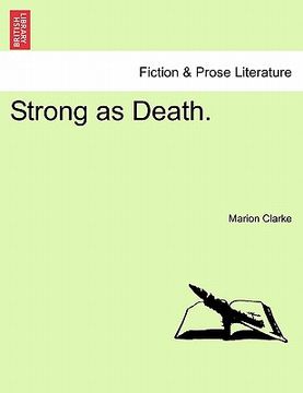 portada strong as death. (en Inglés)