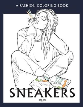 portada Sneakers: A coloring book for adults and teenager (in English)