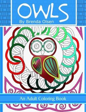 portada Owls: An adult coloring book (in English)
