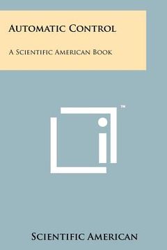 portada automatic control: a scientific american book (in English)
