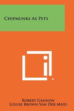 portada chipmunks as pets (en Inglés)