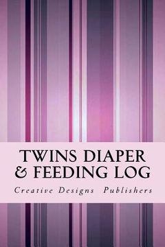 portada Twins Diaper & Feeding Log (en Inglés)