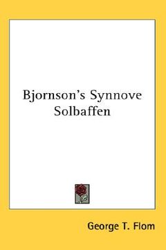 portada bjornson's synnove solbaffen