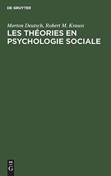 portada Les Théories en Psychologie Sociale (in French)