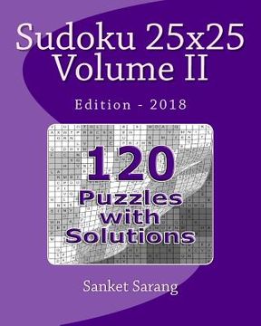 portada Sudoku 25x25 Vol II: Volume II (en Inglés)