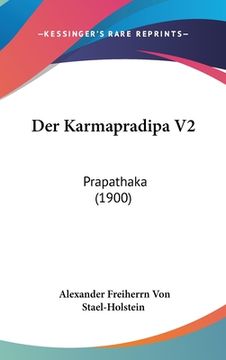 portada Der Karmapradipa V2: Prapathaka (1900) (en Alemán)