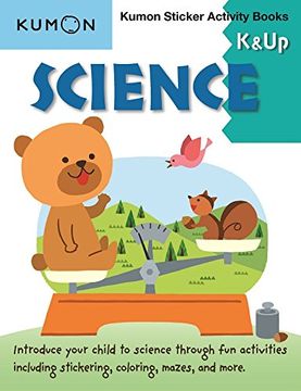 portada Science K & Up Kumon Sticker Activity Book (in English)