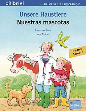 portada Unsere Haustiere. Kinderbuch Deutsch-Spanisch (en Alemán)