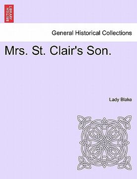 portada mrs. st. clair's son. vol. ii (en Inglés)