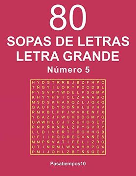 portada 80 Sopas de Letras Letra Grande Número 5 (in Spanish)