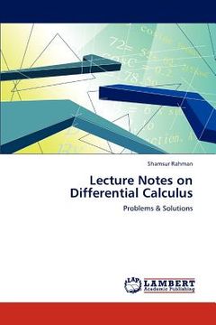 portada lecture notes on differential calculus (en Inglés)