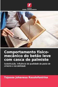 portada Comportamento Físico-Mecânico do Betão Leve com Casca de Palmiste (en Portugués)